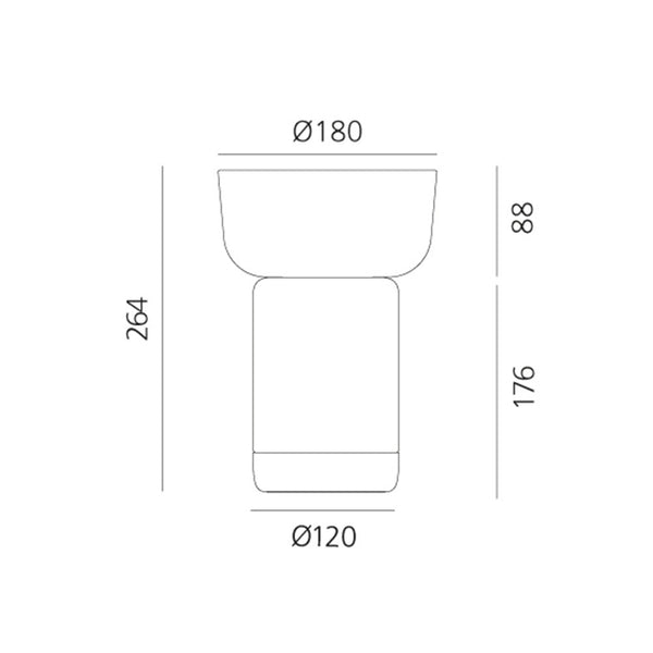 Artemide Bontà LED-Akkuleuchte
