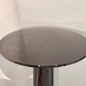 IP44 Lix LED-Tischleuchte mit Akku Dark Chrome +++ Musterleuchte +++