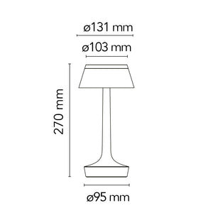 FLOS Bon Jour Unplugged LED-Tischleuchte mit Akku