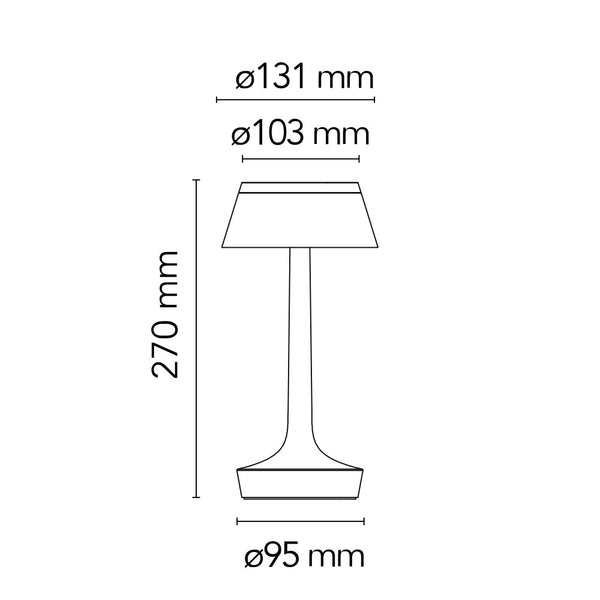 FLOS Bon Jour Unplugged LED-Tischleuchte mit Akku