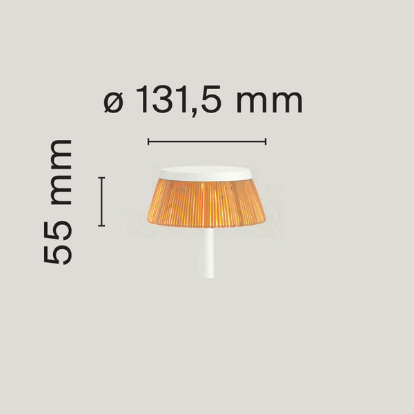 FLOS Schirm für Bon Jour Unplugged LED-Tischleuchte