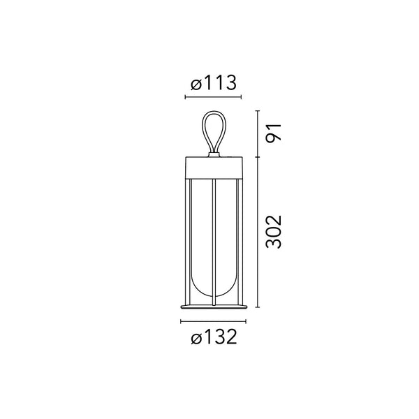 FLOS In Vitro Unplugged LED-Akkuleuchte