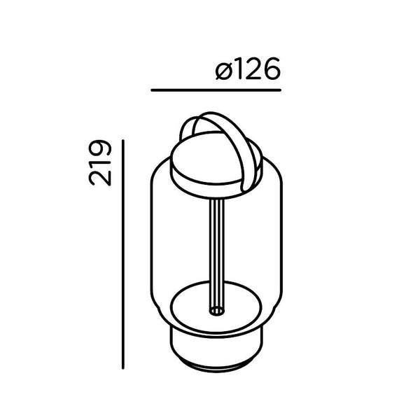 IP44 Qu LED-Tischleuchte mit Akku