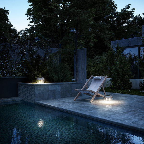 IP44 Aqu S LED-Tischleuchte mit Akku