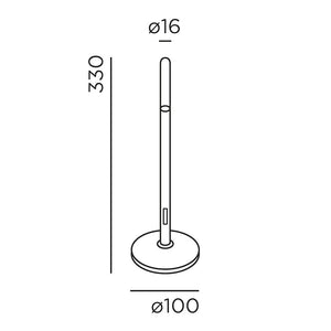 IP44 Glim LED-Tischleuchte mit Akku