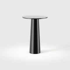 IP44 Lix Mini LED-Tischleuchte mit Akku Dark Chrome +++ Musterleuchte +++
