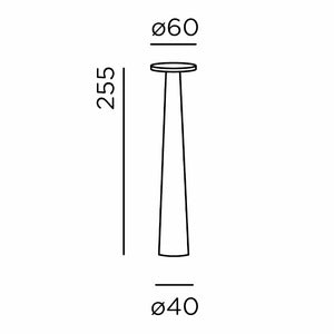 IP44 Lix Skinny LED-Tischleuchte mit Akku