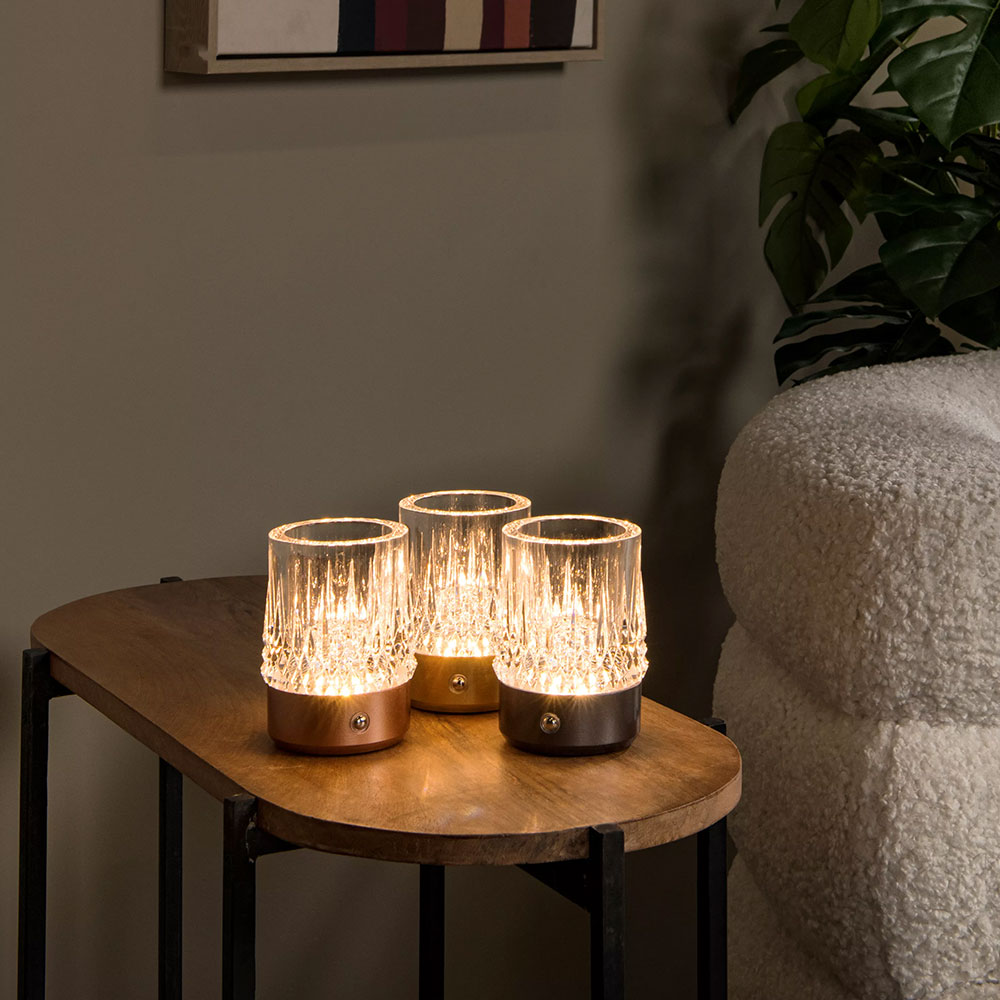 Lucide Lily LED-Akkuleuchte 3er Set