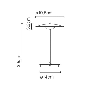 Marset Ginger 20 M LED-Tischleuchte mit Akku Eiche +++ Rückläufer +++