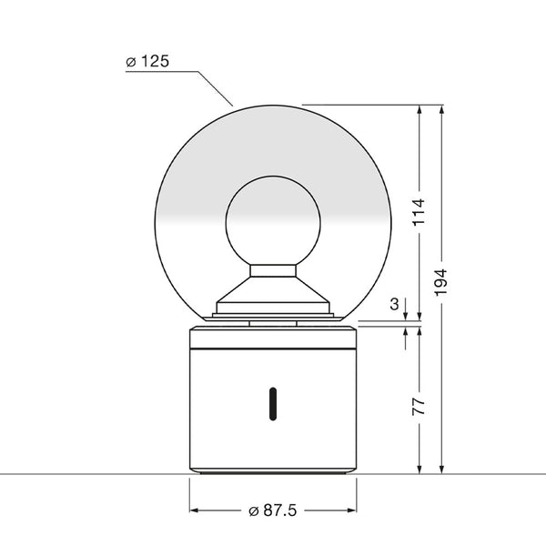 Occhio Luna pura LED-Akkuleuchte