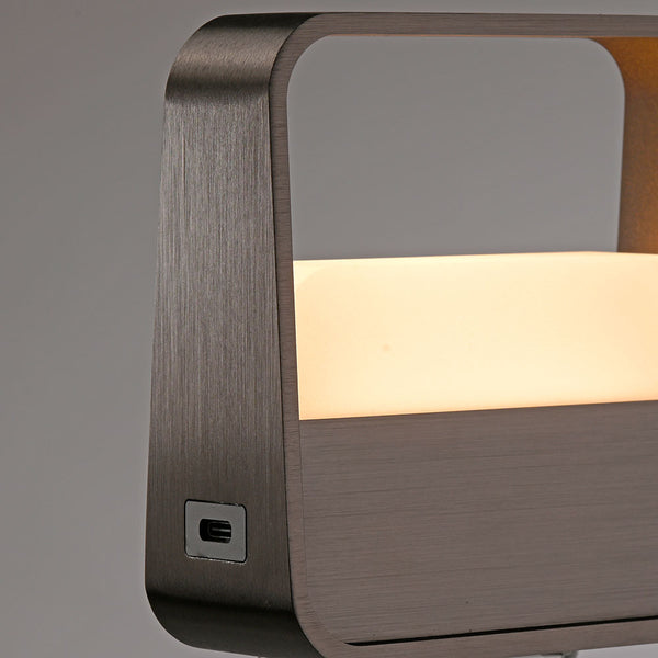 Paul Neuhaus Pure Go 4055 LED-Akkuleuchte Dark-Metal Brown +++ Musterleuchte +++