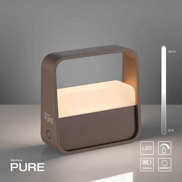 Paul Neuhaus Pure Go 4055 LED-Akkuleuchte Bronce +++ Musterleuchte +++
