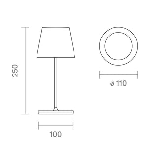 Sigor Nuindie Mini rund LED-Akkuleuchte