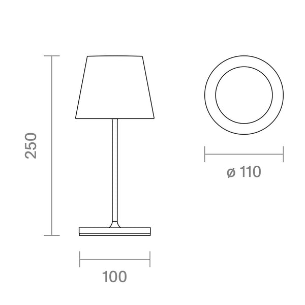 Sigor Nuindie Mini rund LED-Akkuleuchte