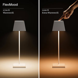 Sigor Nuindie LED-Tischleuchte mit Akku eckig