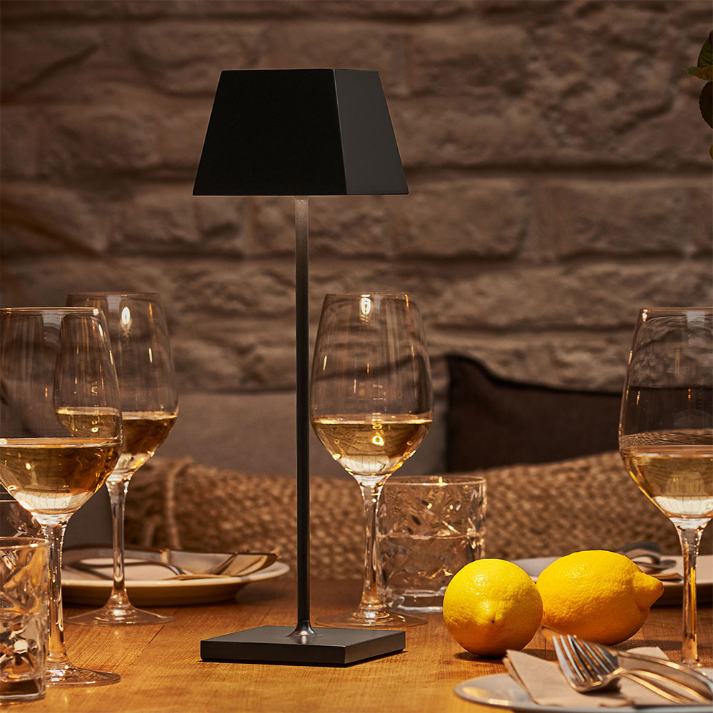 Sigor Nuindie LED-Tischleuchte mit Akku eckig