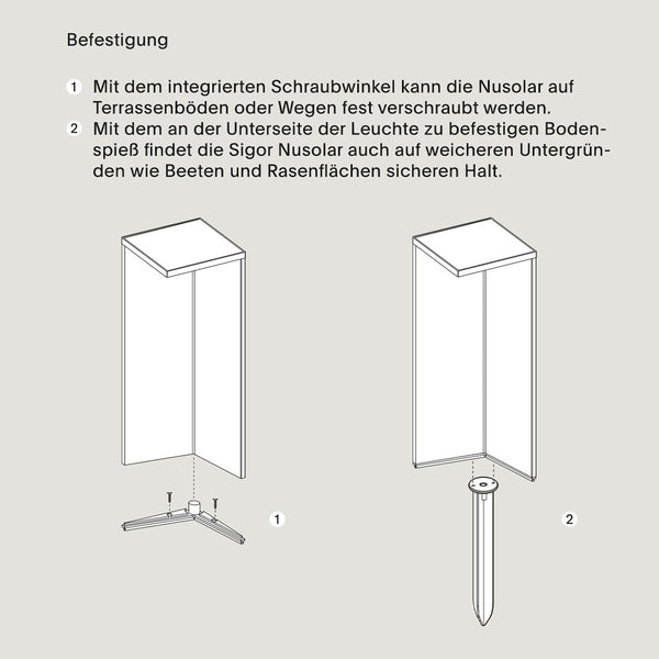Sigor Nusolar 500 LED-Akkuleuchte mit Solarpanel