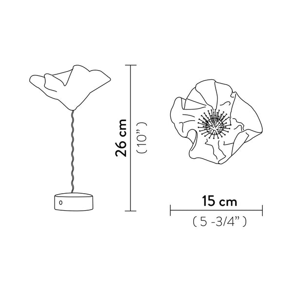 Slamp LaFleur LED-Tischleuchte mit Akku
