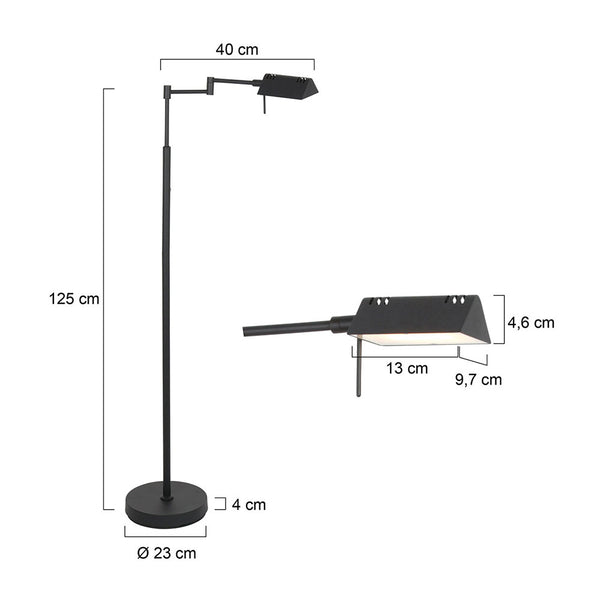 Steinhauer GlowGo 4603 LED-Stehleuchte mit Akku