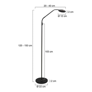 Steinhauer Zenith 2 4398 LED-Stehleuchte mit Akku