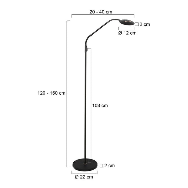 Steinhauer Zenith 2 4398 LED-Stehleuchte mit Akku
