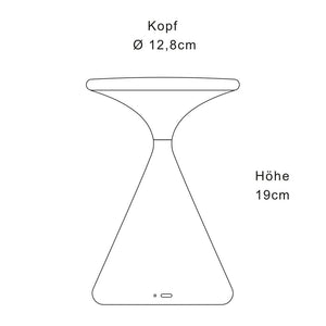 GRAU Salt LED-Akkuleuchte