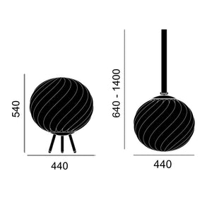 Tom Dixon Whirl Large Portable LED-Akkuleuchte