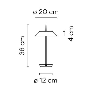 Vibia Mayfair Mini 5495 LED-Tischleuchte mit Akku