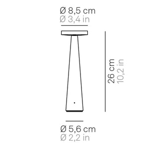 Zafferano Angelina Pro LED-Akkuleuchte