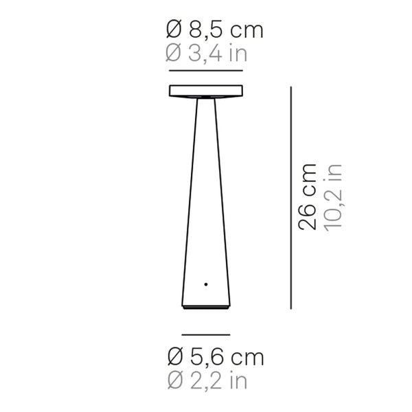 Zafferano Angelina Pro LED-Akkuleuchte