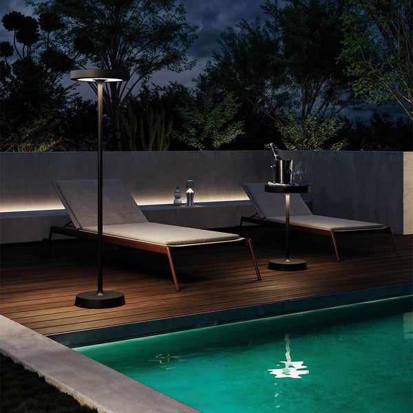 Zafferano Barbell Solar L RF LED-Stehleuchte mit Akku