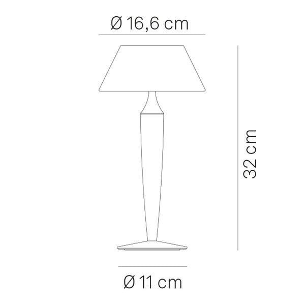 Zafferano Flaminia LED-Akkuleuchte