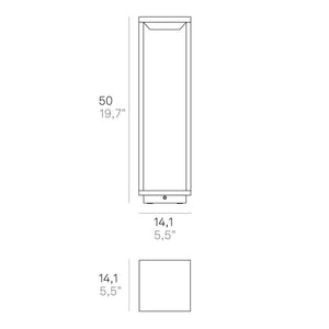Zafferano Home Solar LED-Pollerleuchte mit Solarpanel