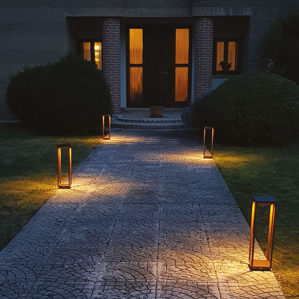 Zafferano Home Solar LED-Pollerleuchte mit Solarpanel