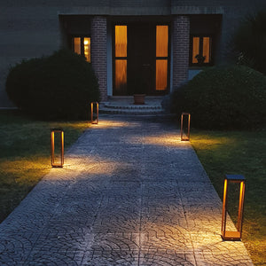 Zafferano Home Solar LED-Pollerleuchte mit Solarpanel