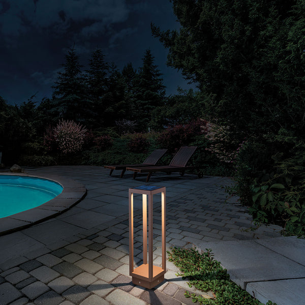 Zafferano Home Solar LED-Pollerleuchte mit Solarpanel
