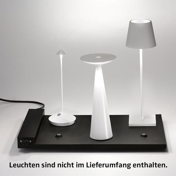 Zafferano Multikontakt-Ladestation zu Poldina Pro LED-Akkuleuchte