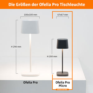 Zafferano Ofelia Pro Micro LED-Akkuleuchte