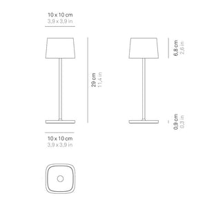 Zafferano Ofelia Pro LED-Akkuleuchte