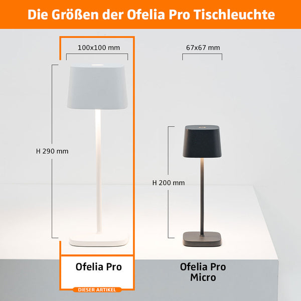 Zafferano Ofelia Pro LED-Akkuleuchte