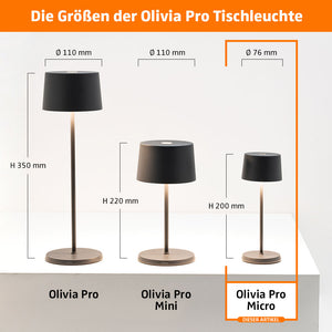 Zafferano Olivia Pro Micro LED-Akkuleuchte