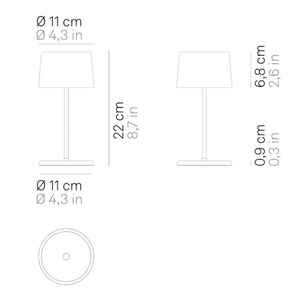 Zafferano Olivia Pro Mini LED-Akkuleuchte