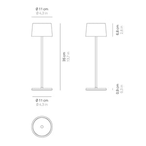Zafferano Olivia Pro LED-Akkuleuchte