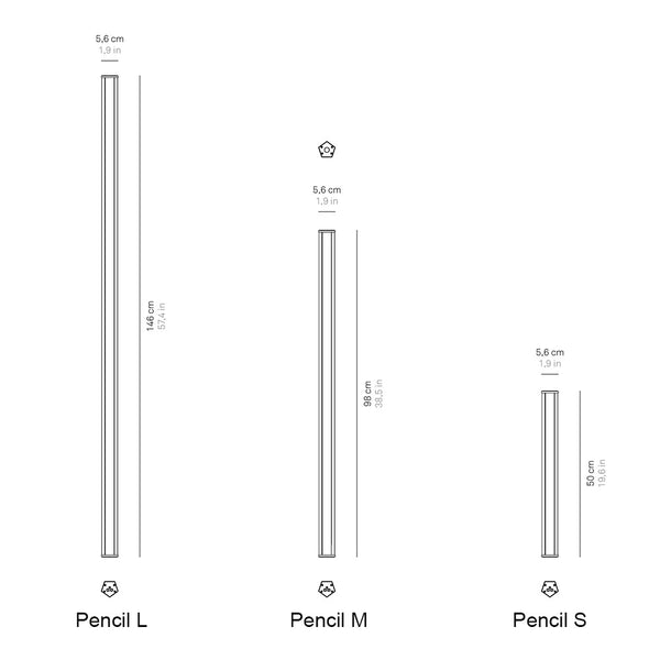 Zafferano Pencil LED-Akkupendelleuchte