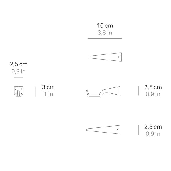 Zafferano Wandbefestigung zu Pencil LED-Akkuleuchte