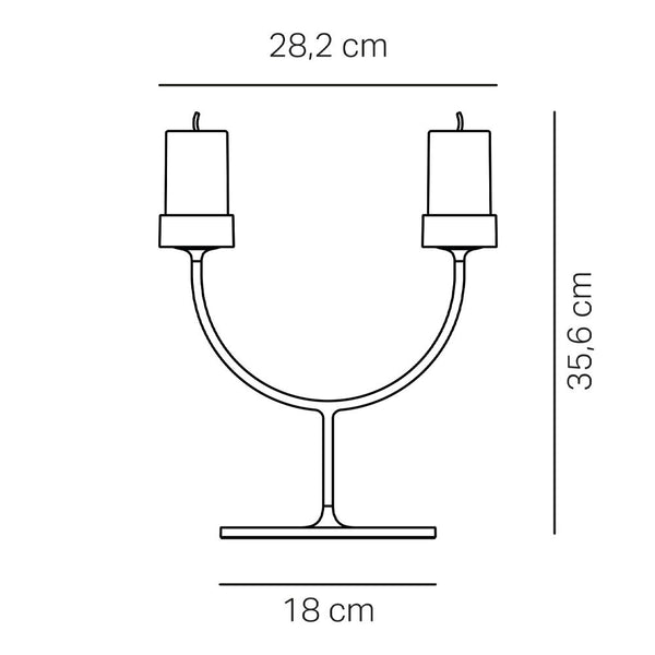 Zafferano Perpetua Double LED-Akkuleuchte