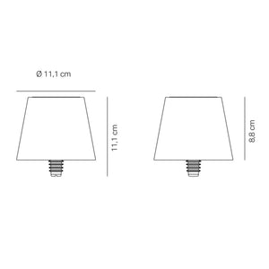 Zafferano Poldina Pro Stopper LED-Akkuleuchte