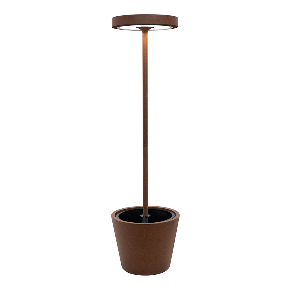 Zafferano Poldina Reverso Solar L RF LED-Stehleuchte mit Akku
