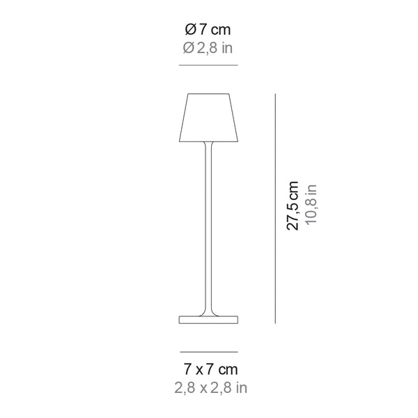 Zafferano Poldina Pro Micro LED-Akkuleuchte