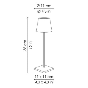 Zafferano Poldina Pro LED-Akkuleuchte